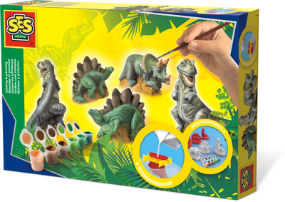 SES Gieten en schilderen dino&apos;s