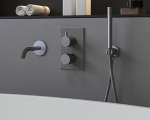 Saniclear Iron inbouw badkraan verouderd ijzer - gunmetal