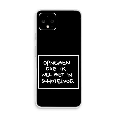 Schotelvod: Pixel 4 Transparant Hoesje