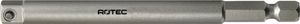 Rotec Adapter E 6,3 x 100mm x 1/4"-4-kt. met stift - 8200040 - VPE = 10 stuks