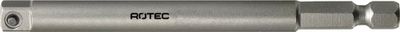 Rotec Adapter E 6,3 x 100mm x 1/4"-4-kt. met stift - 8200040 - VPE = 10 stuks
