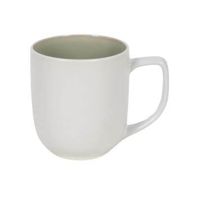 Koffiemok matwit/groen 350ml 6 stuks