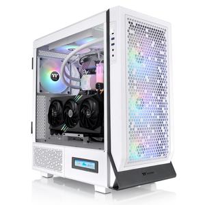 Thermaltake CA-1X5-00M6WN-00 Midi-tower Gaming-behuizing Wit 4 voorgeïnstalleerde LED-ventilators, Zijvenster