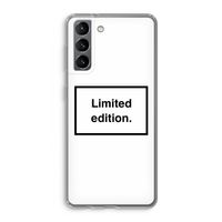 Limited edition: Samsung Galaxy S21 Transparant Hoesje