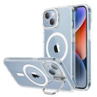 iPhone 14/13 Classic Hybrid Case with Stash Stand (HaloLock) - Clear