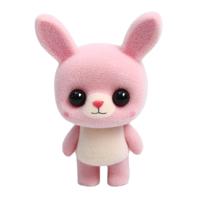 Beetje schattig PVC massaal dieren konijn Dolls creatieve cadeau kinderen speelgoed grootte: 5.5*3.5*7.7cm(Pink)