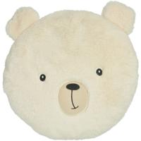Dieren sierkussen kinderkamer - ijsbeer - wit - 30 cm - polyester