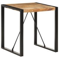 Eettafel 70x70x75 cm massief ruw mangohout
