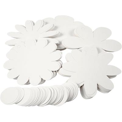 Creativ Company Bloemen, d 20 cm, 400 gr, wit, 5x20 stuk/ 1 doos