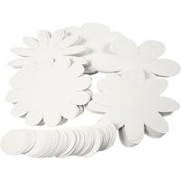 Creativ Company Bloemen, d 20 cm, 400 gr, wit, 5x20 stuk/ 1 doos