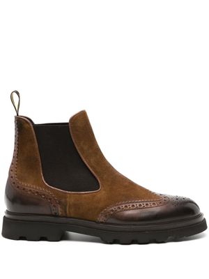 Doucal's bottines chelsea à effet bruni - Marron