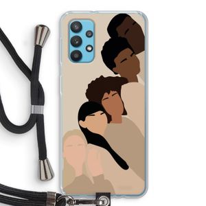 Sweet creatures: Samsung Galaxy A32 4G Transparant Hoesje met koord