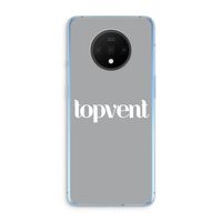 Topvent Grijs Wit: OnePlus 7T Transparant Hoesje