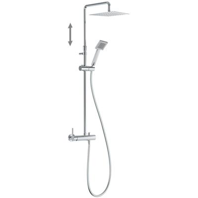 Regendouche set Tres Lex | Opbouw | Mengkraan | 2-weg | Rond | Chroom