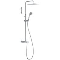 Regendouche set Tres Lex | Opbouw | Mengkraan | 2-weg | Rond | Chroom