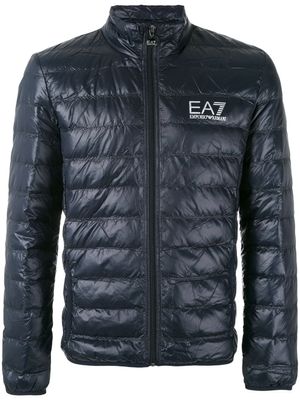 Ea7 Emporio Armani doudoune à logo - Bleu
