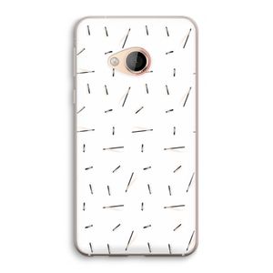 Hipster stripes: HTC U Play Transparant Hoesje