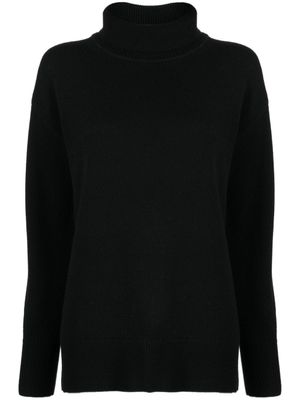 JOSEPH pull en laine mérinos à col roulé - Noir