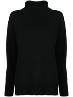 JOSEPH roll-neck merino wool jumper - Noir