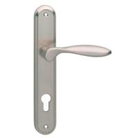 Deurkruk George schild PC 72 mm nikkel mat