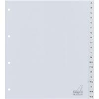 Tabbladen Kangaro A4 4-gaats 20-delig A-Z breed PP grijs | 10 stuks