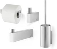 ZACK Linea Toilet accessoireset 4-in-1 geborsteld RVS - thumbnail