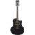 D&apos;Angelico DAPLSG212SNBCP Premier Fulton LS Matte Black 12-snarige elektrisch-akoestische westerngitaar