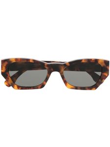 Retrosuperfuture lunettes de soleil teintées à effet écaille de tortue - Marron