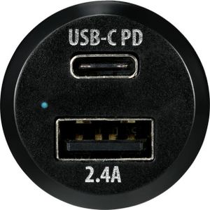 VOLTCRAFT VC-30CC-PD Auto USB-oplader 2 x USB, USB-C bus USB Power Delivery (USB-PD)