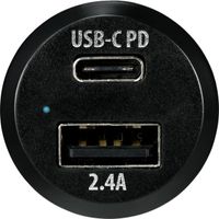 VOLTCRAFT VC-30CC-PD Auto USB-oplader 2 x USB, USB-C bus USB Power Delivery (USB-PD) - thumbnail