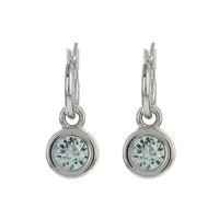 Biba Hang Oorbellen met Swarovski Steentje Lt. Azore