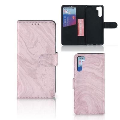 OPPO A91 | Reno3 | Bookcase | Marble Pink - Origineel Cadeau Vriendin