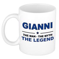 Gianni The man, The myth the legend cadeau koffie mok / thee beker 300 ml - thumbnail