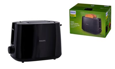 Philips Daily Collection HD2581/90 Broodrooster - 2 sneetjes, brede opening, zwart