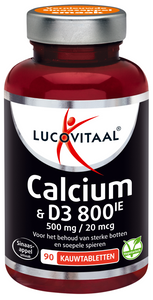 Lucovitaal Calcium 500mg & D3 Kauwtabletten