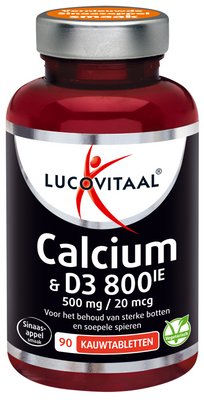 Lucovitaal Calcium 500mg & D3 Kauwtabletten