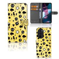 Telefoonhoesje met Naam Motorola Edge 30 Pro Punk Geel