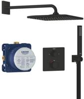 Grohe Precision inbouw regendoucheset vierkant matte black