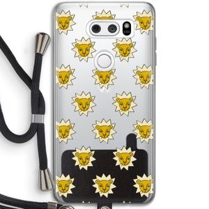 Leeuwenkoppen: LG V30 Transparant Hoesje met koord