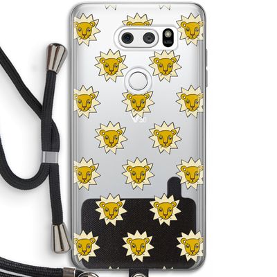 Leeuwenkoppen: LG V30 Transparant Hoesje met koord