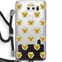 Leeuwenkoppen: LG V30 Transparant Hoesje met koord