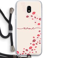 Kusjes: Samsung Galaxy J3 (2017) Transparant Hoesje met koord