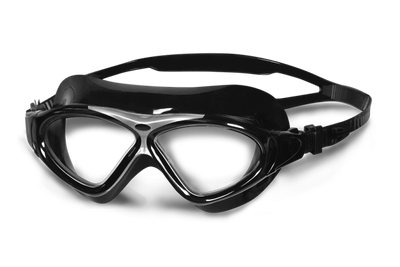 BTTLNS Essovius 1.0 transparante lens zwembril zwart/zilver BTTLNS Essovius 1.0 transparante lens zwembril zwart/zilver