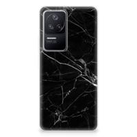 Xiaomi Poco F4 | TPU | Siliconen hoesje | Marmer Zwart - Origineel Cadeau Vader