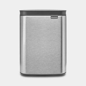 Brabantia Bo Waste Bin 4 l Rechthoekig Staal Zwart, Staal