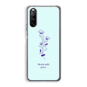 Bloom with grace: Sony Xperia 10 III Transparant Hoesje