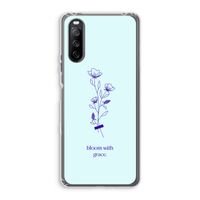 Bloom with grace: Sony Xperia 10 III Transparant Hoesje