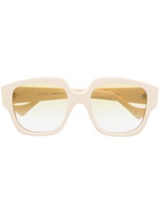 Gucci Eyewear lunettes de soleil à monture carrée - Blanc