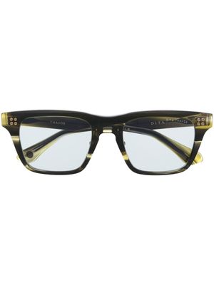 Dita Eyewear lunettes de soleil Thavos à monture rectangulaire - Vert