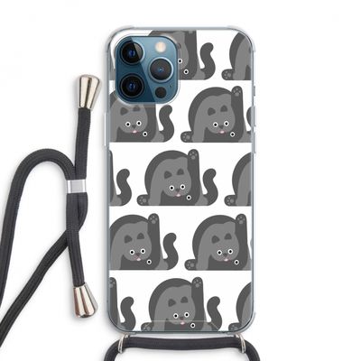 Cats: iPhone 12 Pro Max Transparant Hoesje met koord